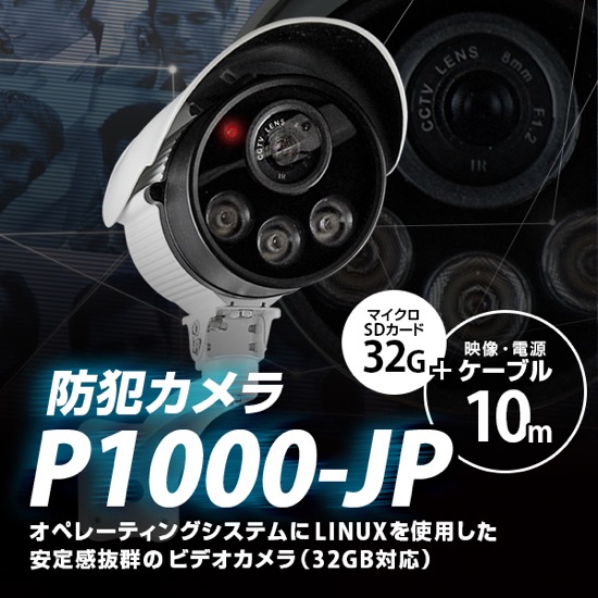 防犯カメラ P1000-JP